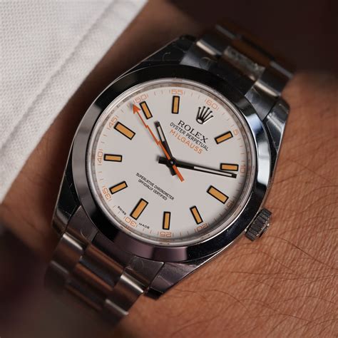 rolex milgauss revenge replica|rolex milgauss 116400 white dial.